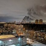 Пожар на «Северной Верфи» в Петербурге попал на видео — РИА Новости, 17.12.2021
